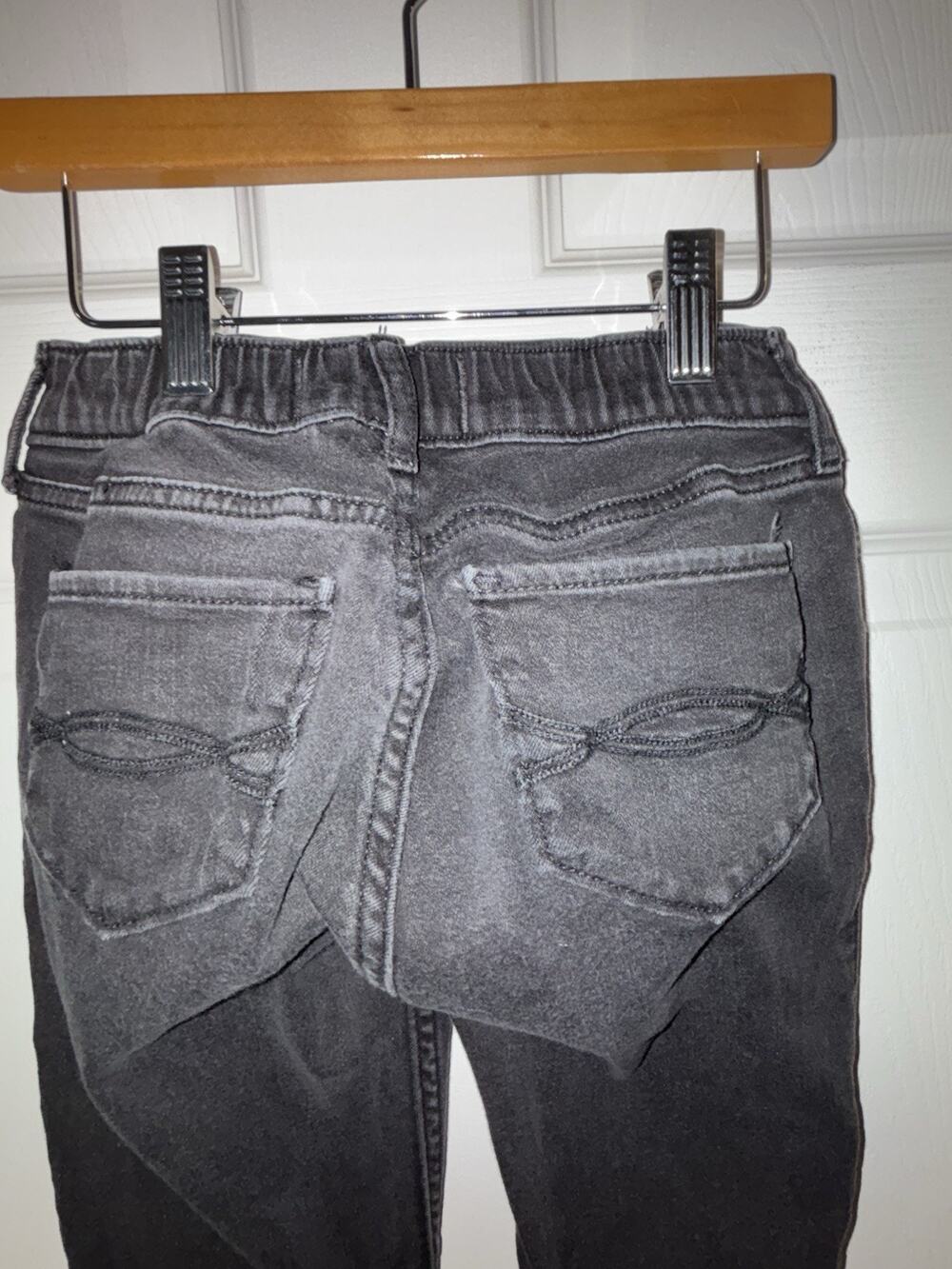 Abercrombie & Fitch Kids Sz 11/12 Girls Black Pullon Jean Jeggings Denim